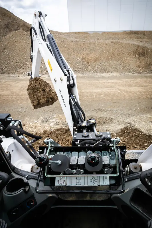 Bobcat Backhoe: Enhanced Visibility