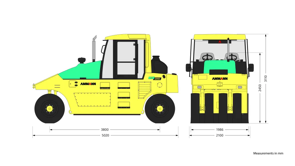 Ammann AP 240 with vibratory roller