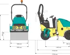 Ammann ARX 20-2 with vibratory roller – view 3