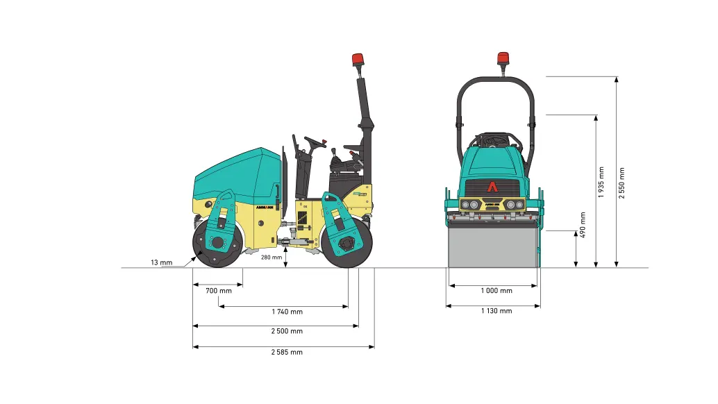 Ammann ARX 23-2 with vibratory roller
