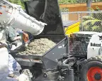 Bobcat Concrete Pump: Flexible Hose Routing
