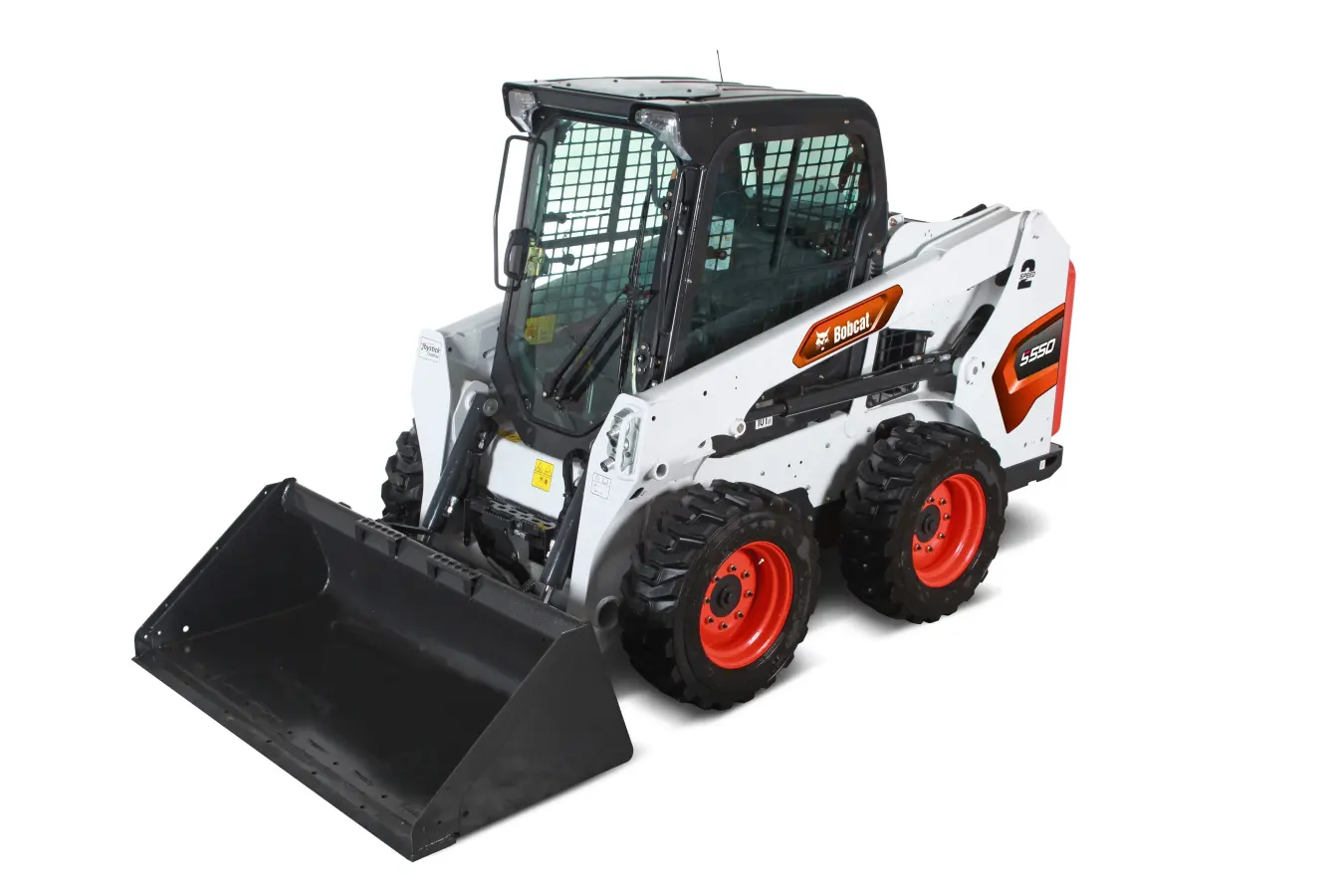 Bobcat S550 with bucket – studio view
