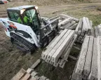 Bobcat T450 with pallet forks