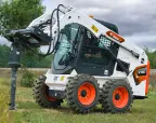 Bobcat S450 with auger