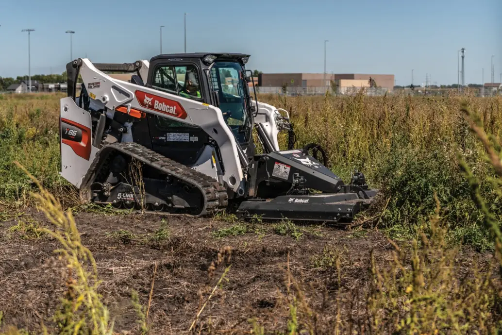 Bobcat T86 with brush cutter
