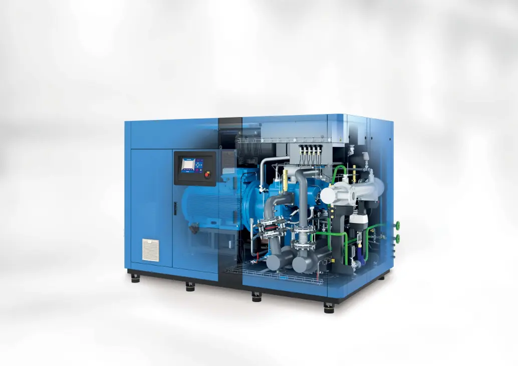 BOGE Screw compressor - Oil free (SO-3): Advanced Vibration Decoupling