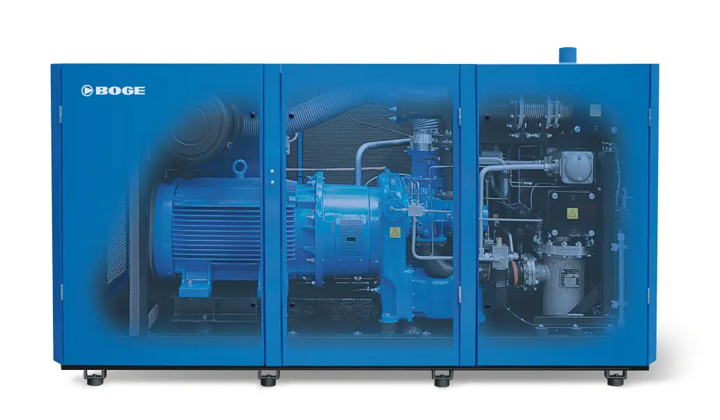 BOGE Screw Compressors - Oil free (SO): Low-Maintenance Cooling Concept