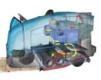 Tennant M30: Dura-TrackTM Parabolic Squeegee
