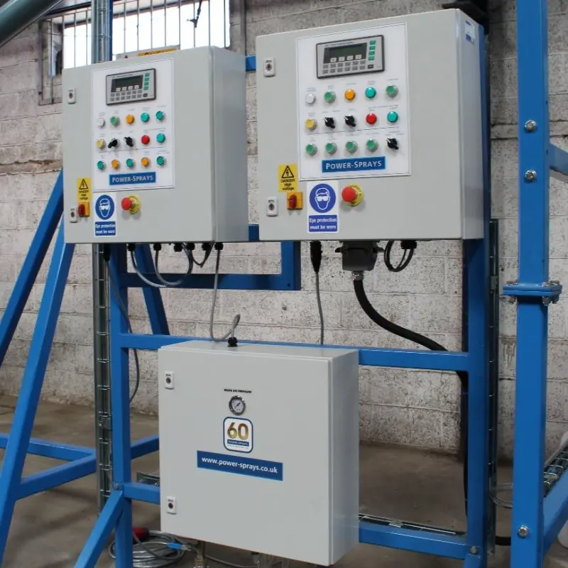 Power Sprays Compact Batching Plant: Flexible Control Panels