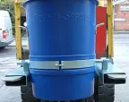 Power Sprays Fork Lift Mounted Bucket Lifter with pallet forks – view 2