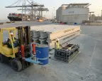 Power Sprays Fork Lift Mounted Bucket Lifter: Pneumatic and Hydraulic Options
