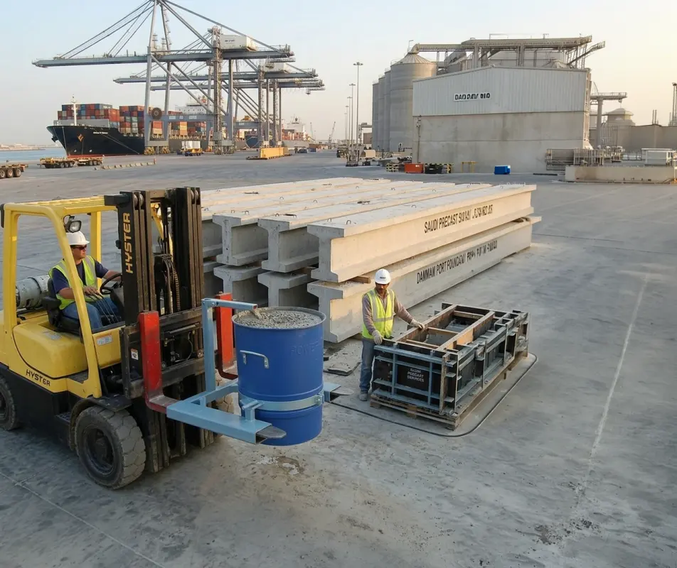 Power Sprays Fork Lift Mounted Bucket Lifter: Pneumatic and Hydraulic Options
