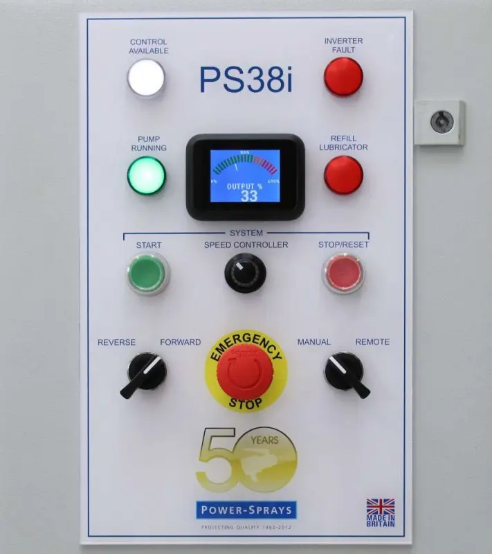 Power Sprays PS38I: Advanced Control Panels